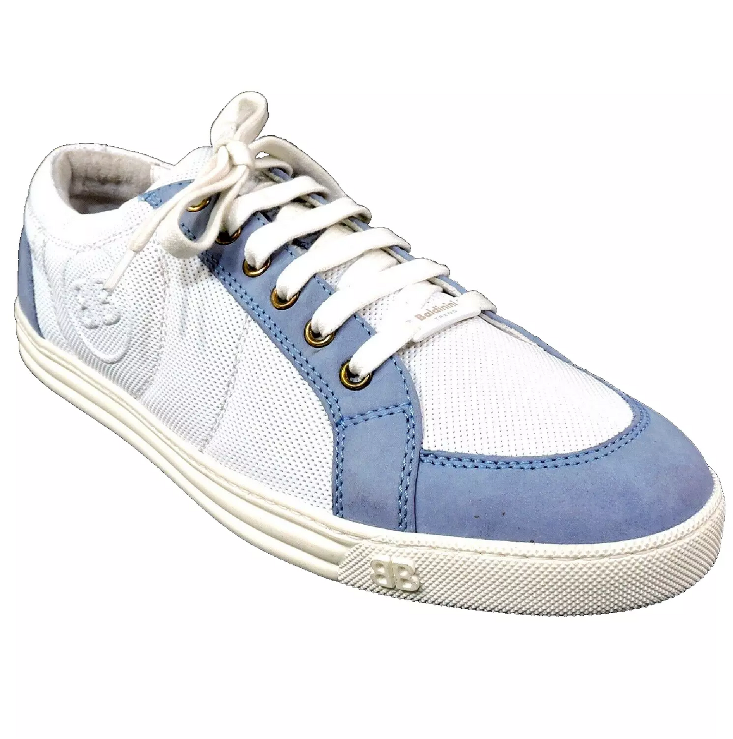 BALDININI 🇮🇹 WOMEN'S WHITE SOFT LEAHER SUMMER FASHION COMFORT SNEAKERS
