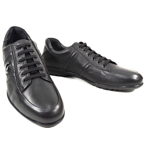 GOODMAN 🇮🇹 MEN'S BLACK SOFT LEATHER COMFORT FASHION SNEAKERS
