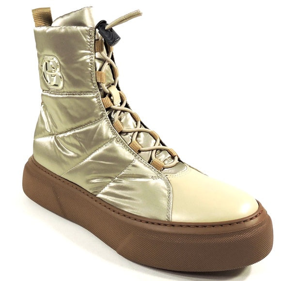 BALDININI 🇮🇹 WOMEN'S BEIGE WINTER COMFORT FLAT FASHION BOOTIE