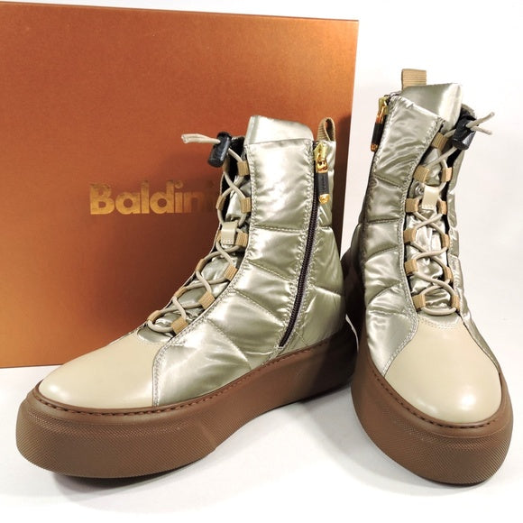 BALDININI 🇮🇹 WOMEN'S BEIGE WINTER COMFORT FLAT FASHION BOOTIE