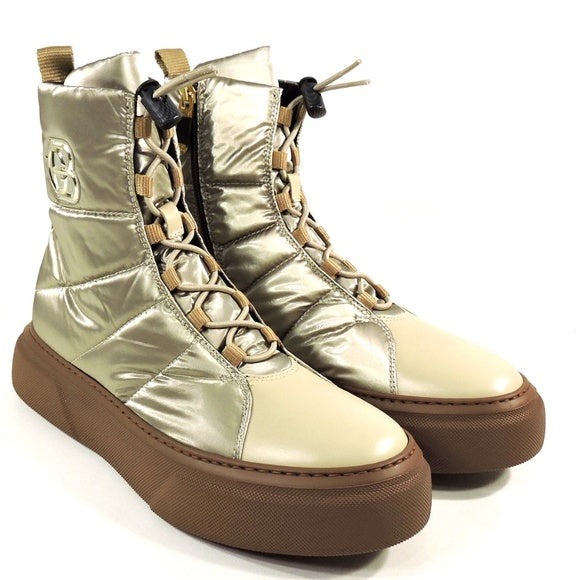 BALDININI 🇮🇹 WOMEN'S BEIGE WINTER COMFORT FLAT FASHION BOOTIE