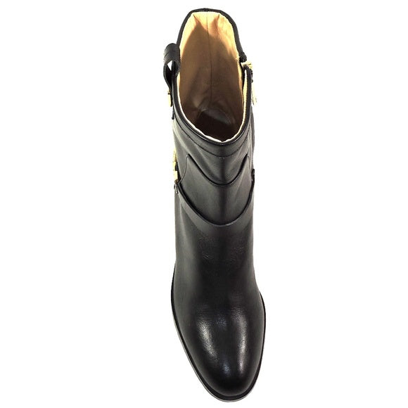 BALDININI 🇮🇹 WOMEN'S BLACK SOFT LEATHER COMFORT WINTER BOOTIE