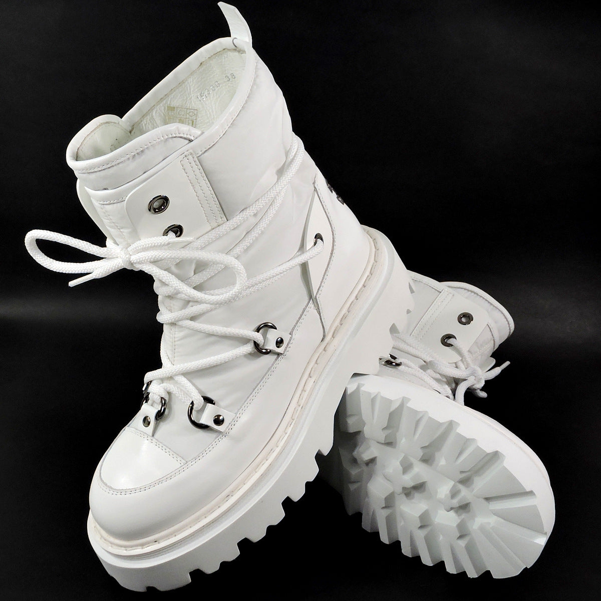 CASADEI 🇮🇹 WOMENS WHITE LEAHER WINTER ANKLE BOOTS