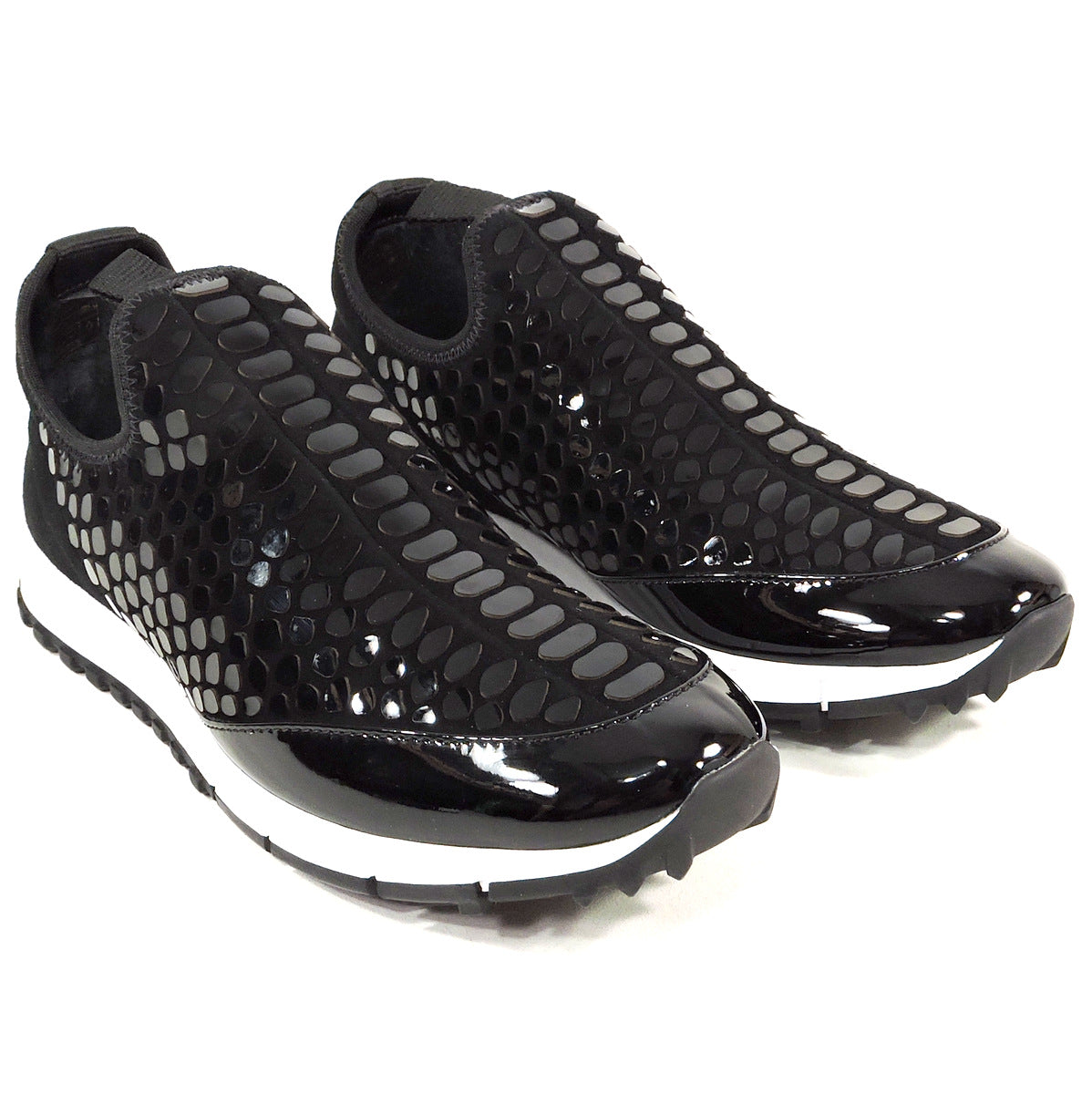 JIMMY CHOO 🇮🇹 WOMEN'S BLACK FASHION SNEAKERS