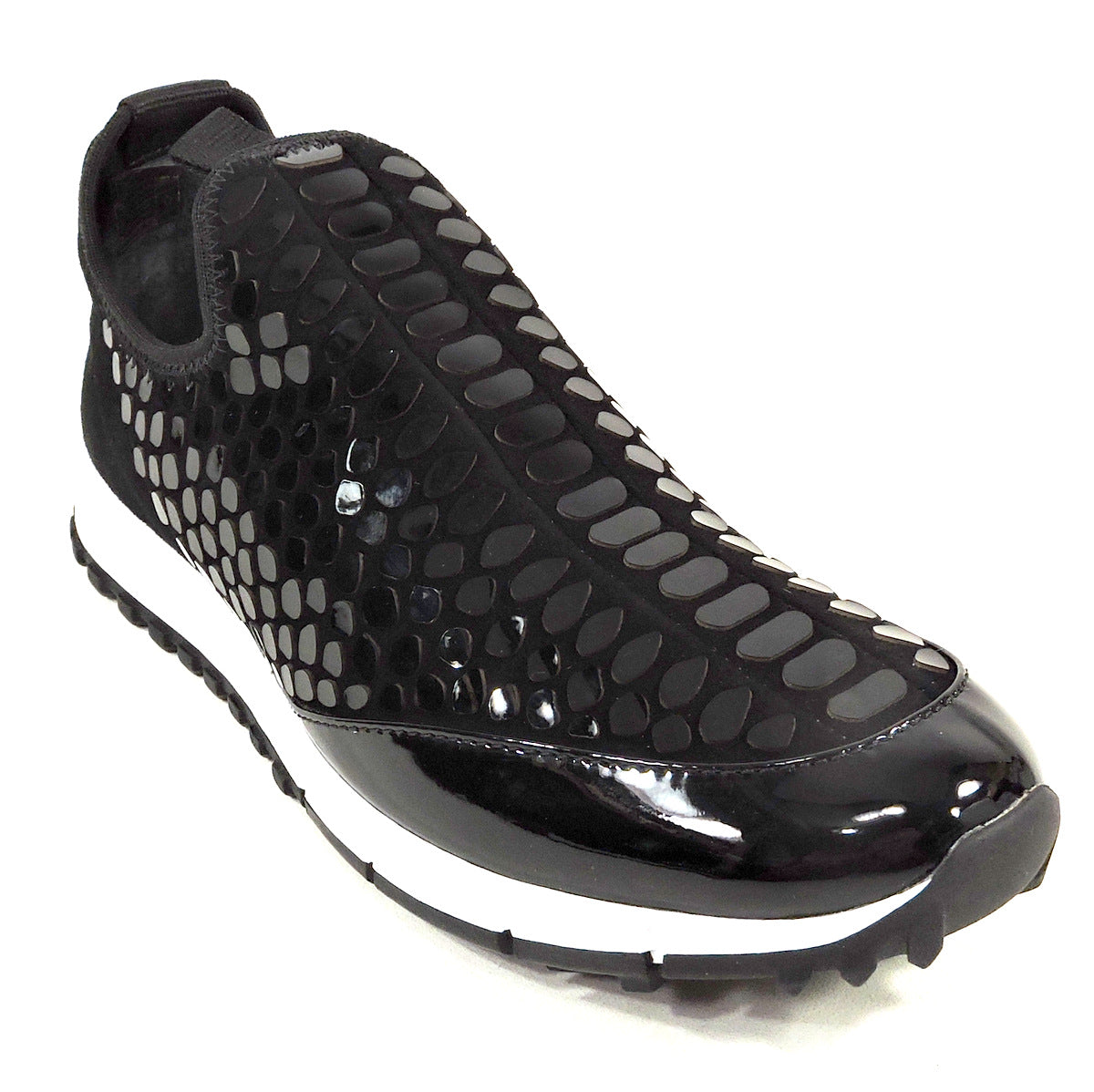 JIMMY CHOO 🇮🇹 WOMEN'S BLACK FASHION SNEAKERS