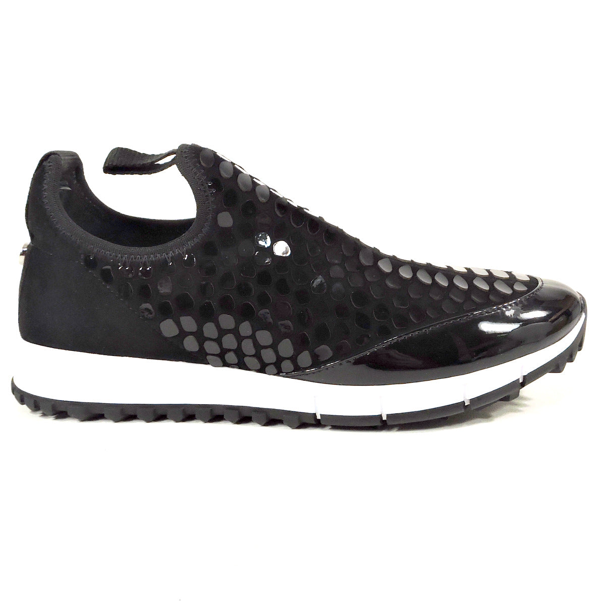 JIMMY CHOO 🇮🇹 WOMEN'S BLACK FASHION SNEAKERS