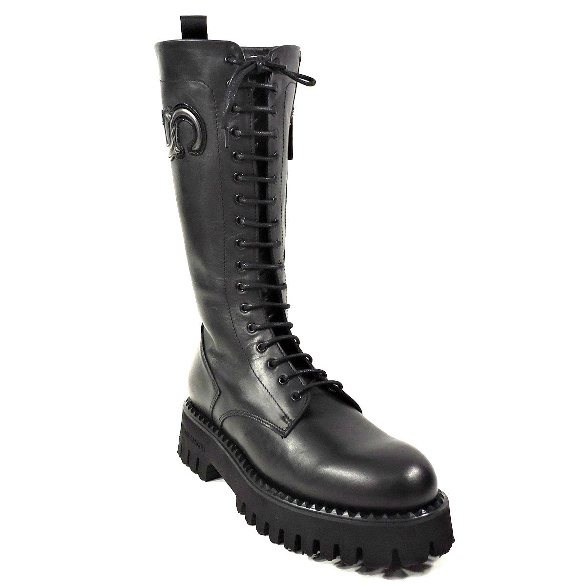 CASADEI 🇮🇹 WOMEN'S BLACK LEATHER FASHION BOOTS