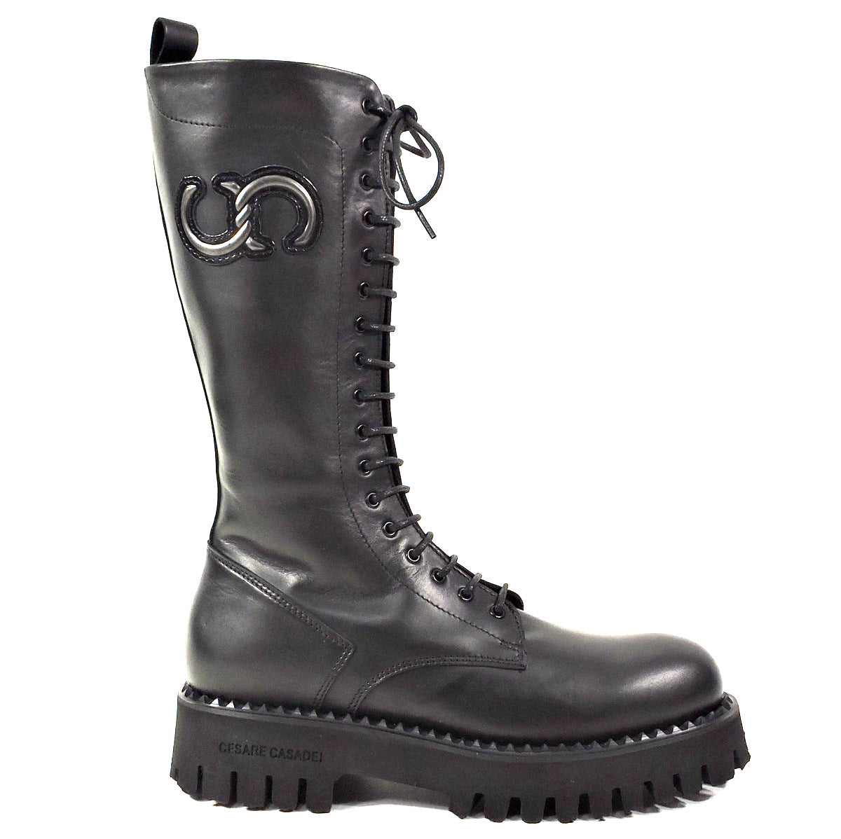 CASADEI 🇮🇹 WOMEN'S BLACK LEATHER FASHION BOOTS