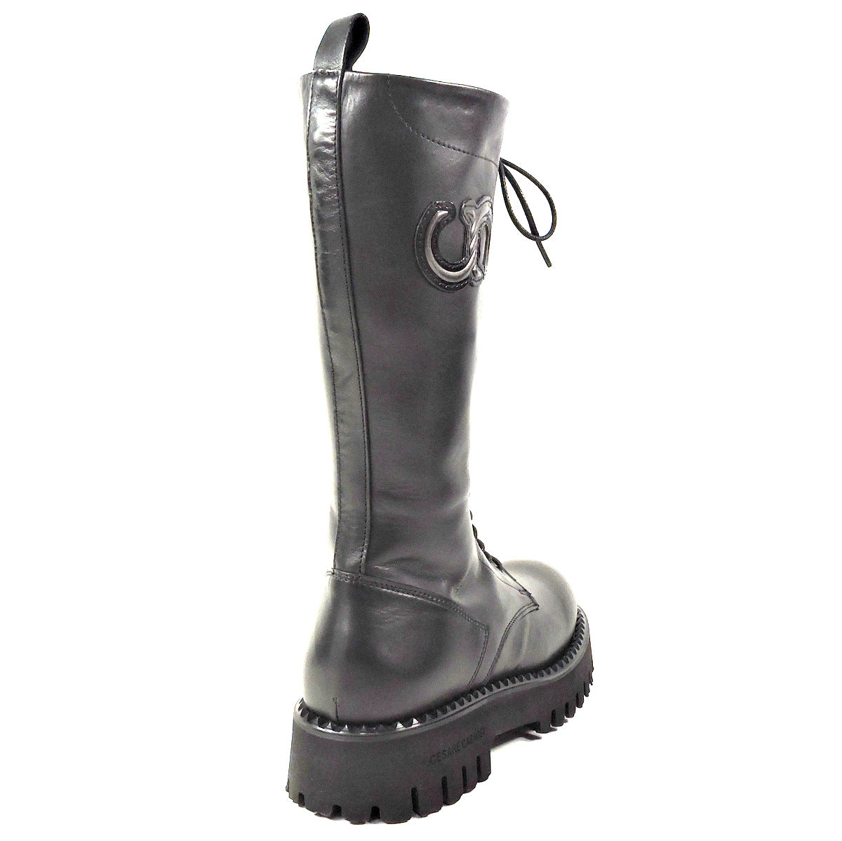 CASADEI 🇮🇹 WOMEN'S BLACK LEATHER FASHION BOOTS