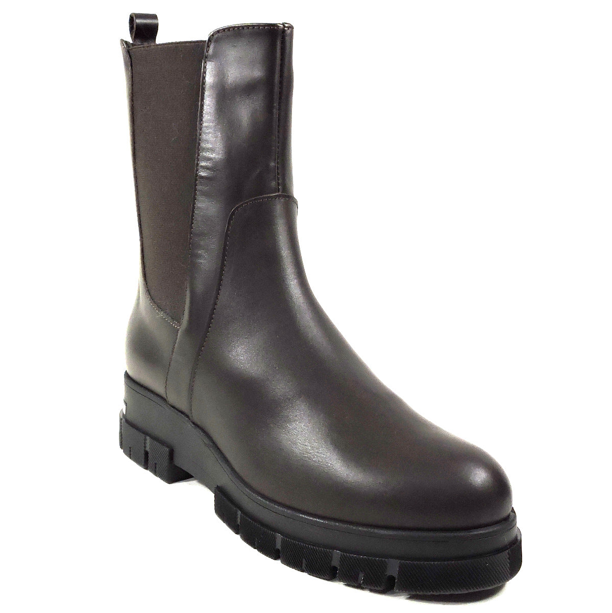 SOFFICE SOGNO 🇮🇹 WOMEN'S BROWN SOFT LEATHER WINTER FUR BOOTIE