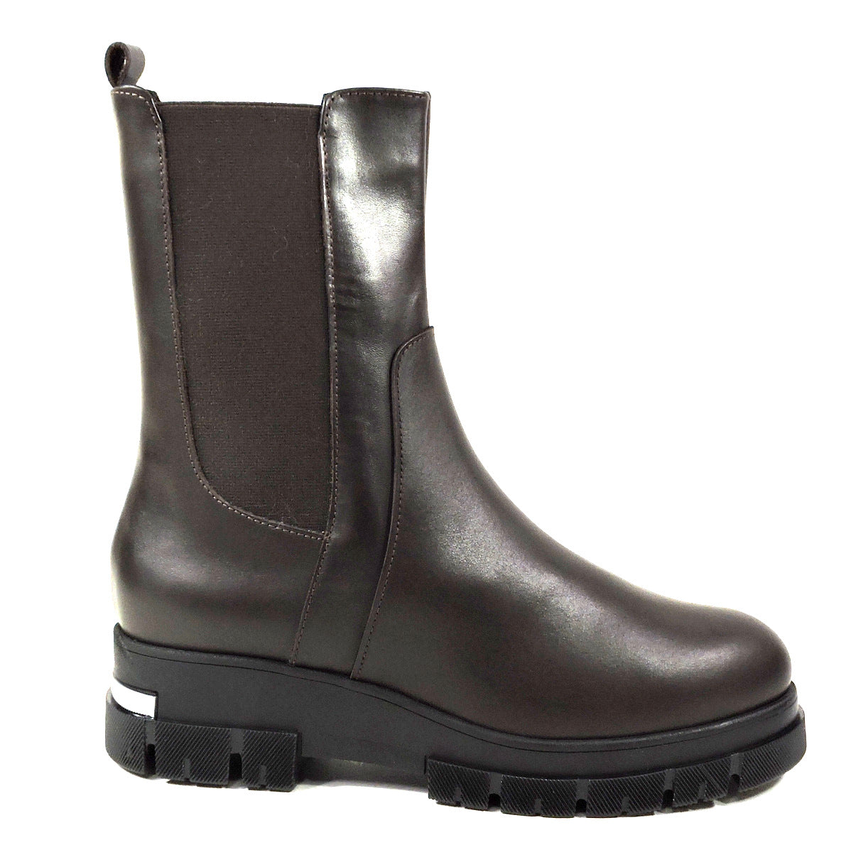SOFFICE SOGNO 🇮🇹 WOMEN'S BROWN SOFT LEATHER WINTER FUR BOOTIE