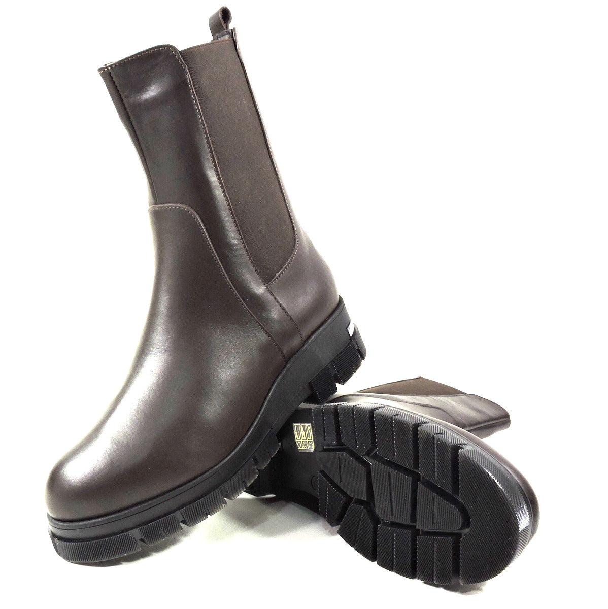 SOFFICE SOGNO 🇮🇹 WOMEN'S BROWN SOFT LEATHER WINTER FUR BOOTIE