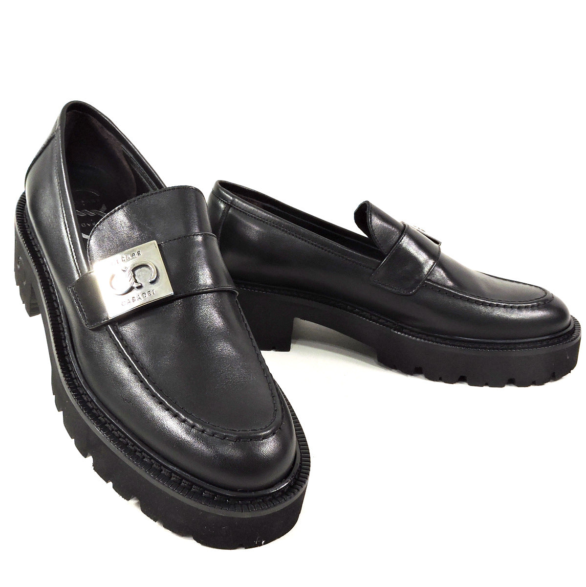 CASADEI 🇮🇹 WOMEN'S BLACK SOFT LEATHER COMFORT LOAFERS