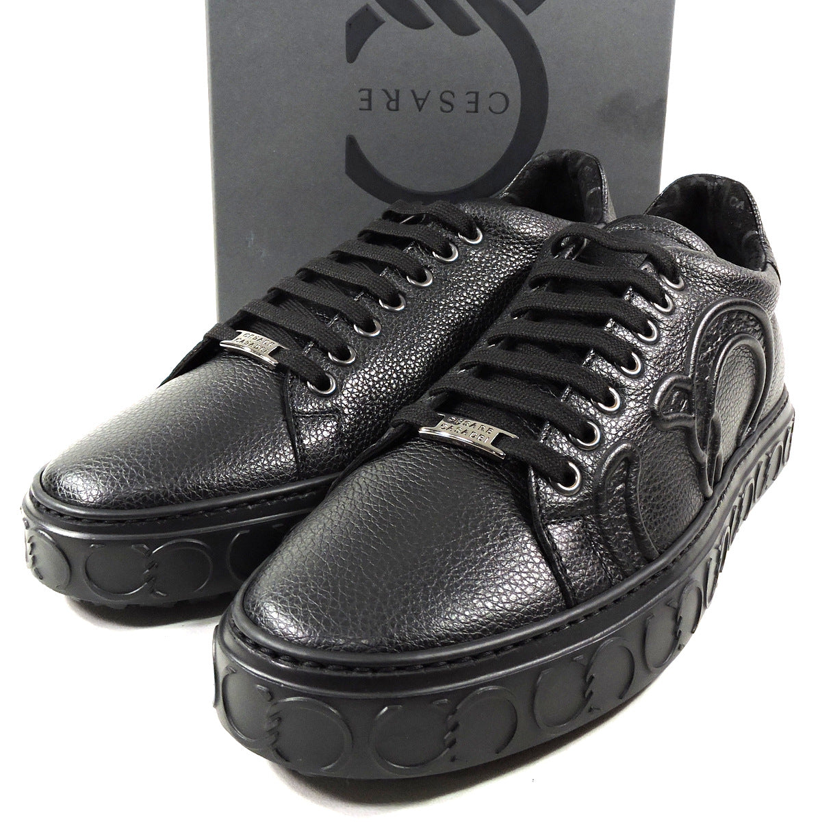 CASADEI 🇮🇹 MEN'S BLACK SOFT LEATHER COMFORT FASHION SNEAKERS BOUTIQUE