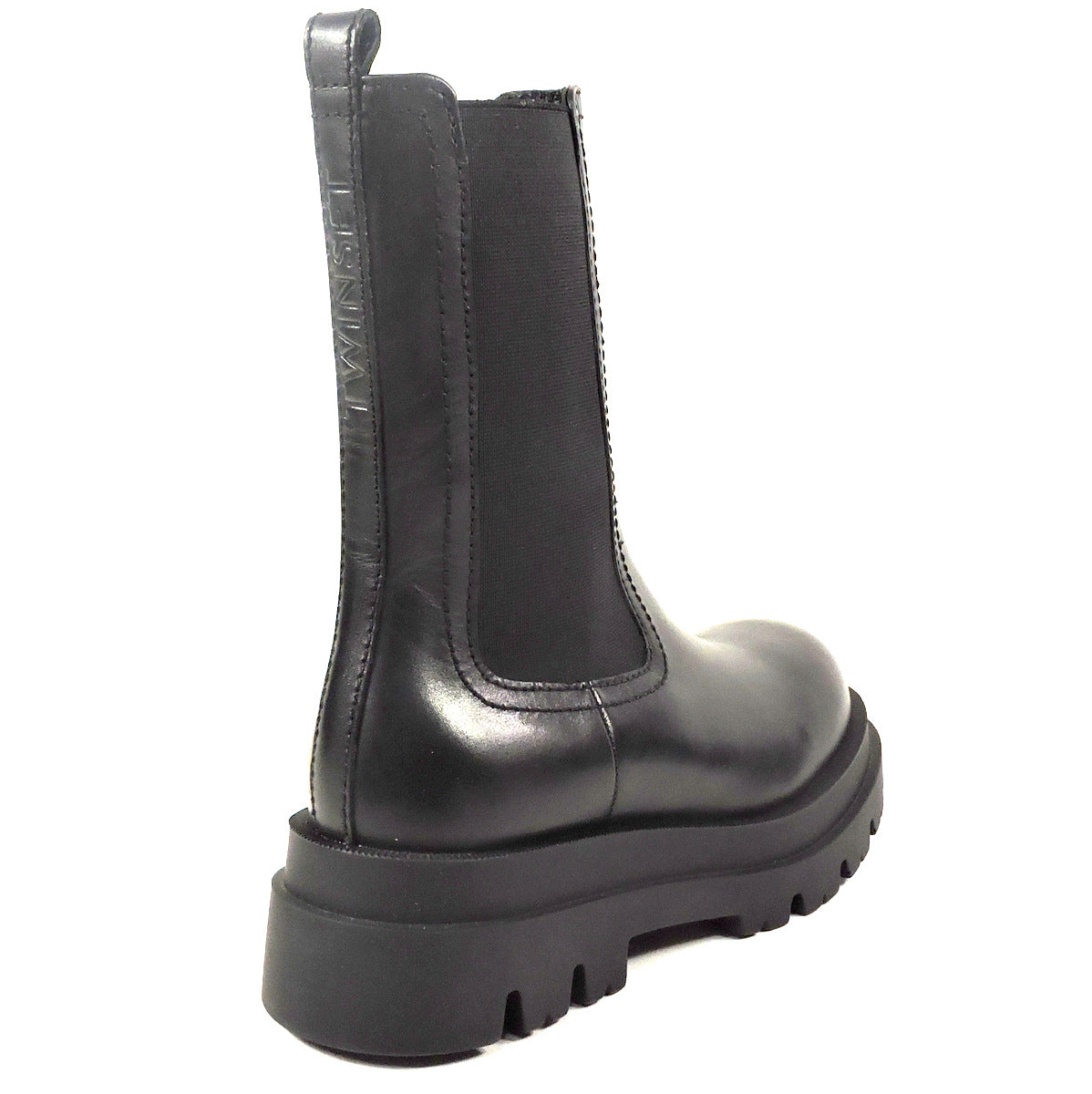 TWINSET 🇮🇹 WOMEN'S BLACK LEATHER COMFORT WINTER CHELSI BOOTS