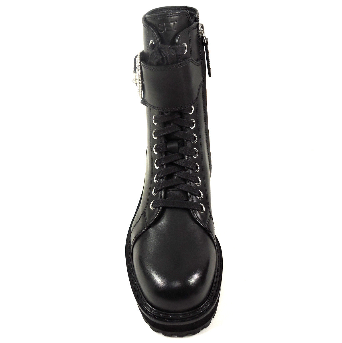 TWINSET 🇮🇹 WOMEN'S BLACK LEATHER COMFORT WINTER BOOTS
