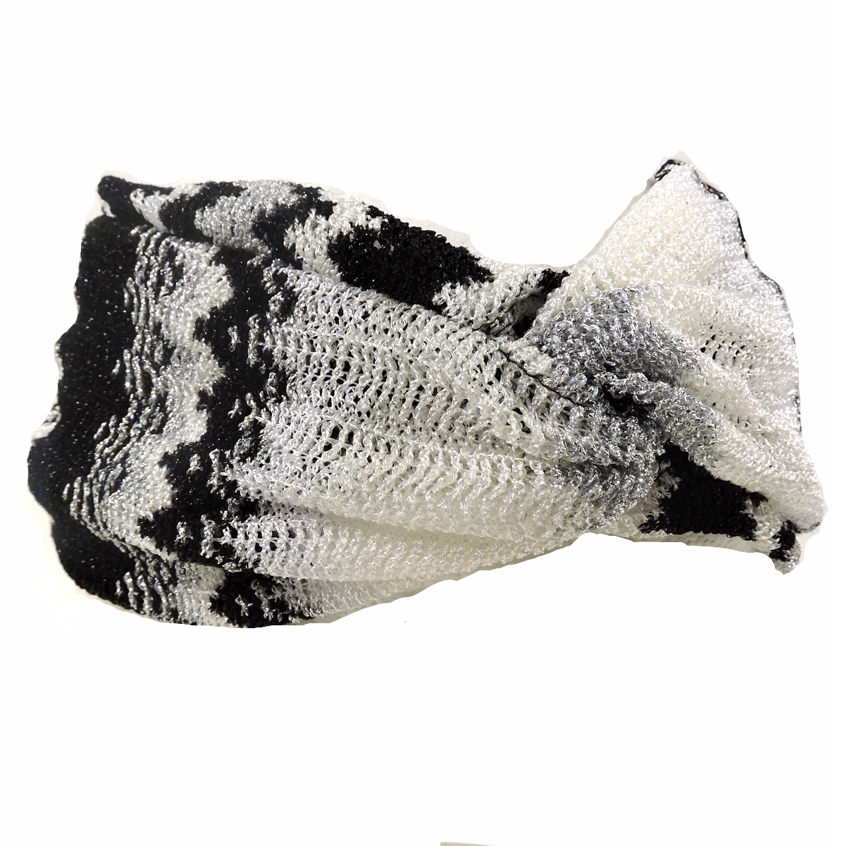 MISSONI 🇮🇹 WOMEN'S BLACK & WHITE FASHION HEADBAND