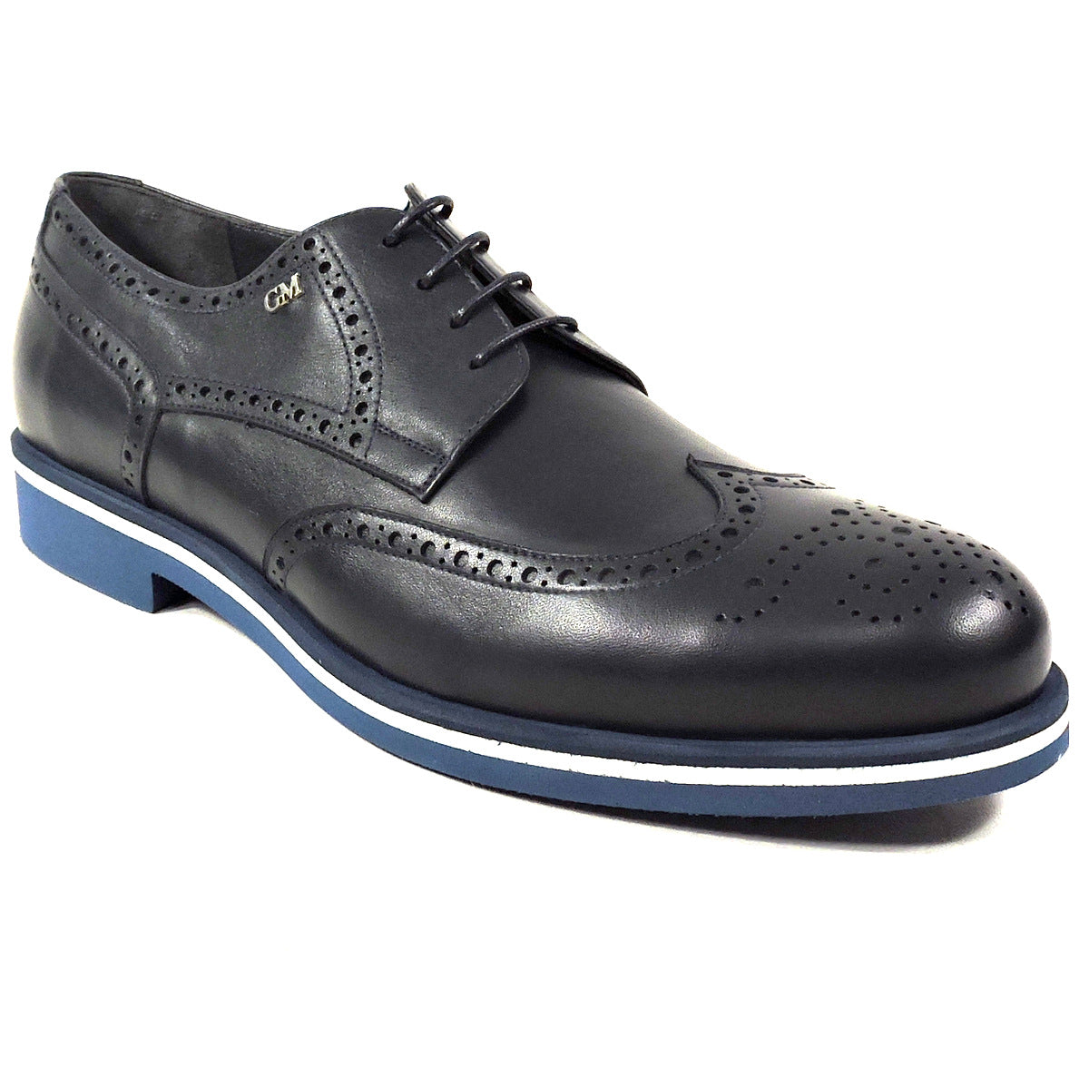 GOOD MAN š®š¹ MEN'S BLUE LEATHER COMFORT OXFORD SHOES
