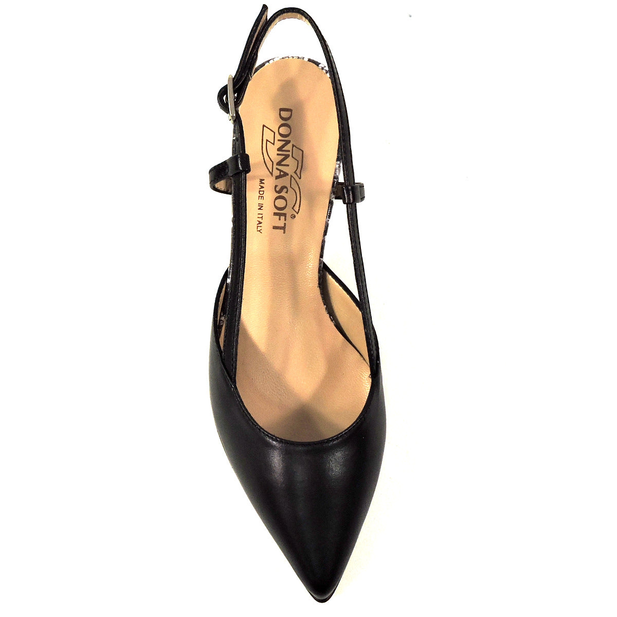 MOT-CLe š®š¹ WOMEN'S BLACK LEATHER HEELED SUMMER SANDALS