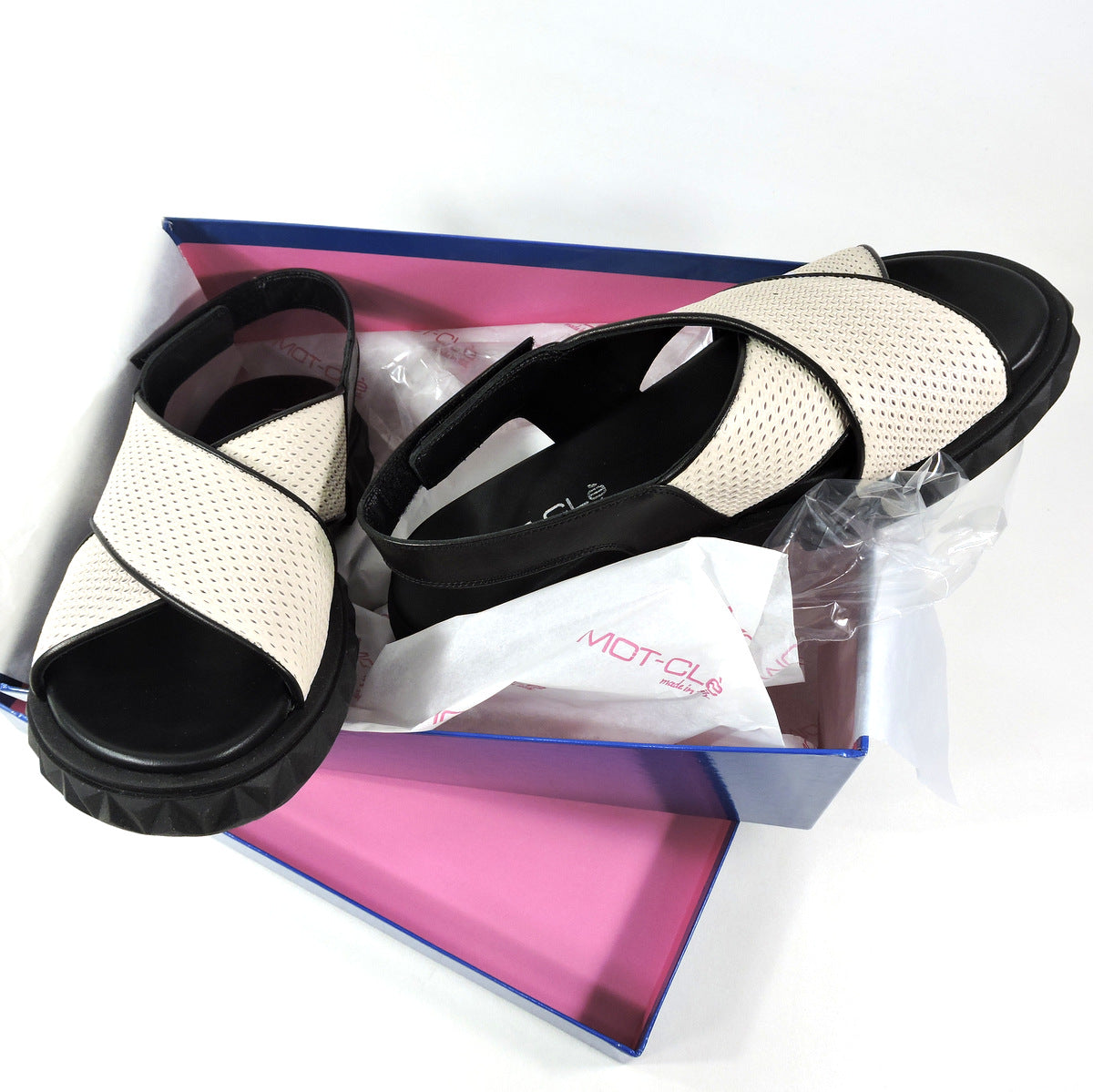 MOT-CLe 🇮🇹 WOMEN'S LEATHER SUMMER FLATS SANDALS