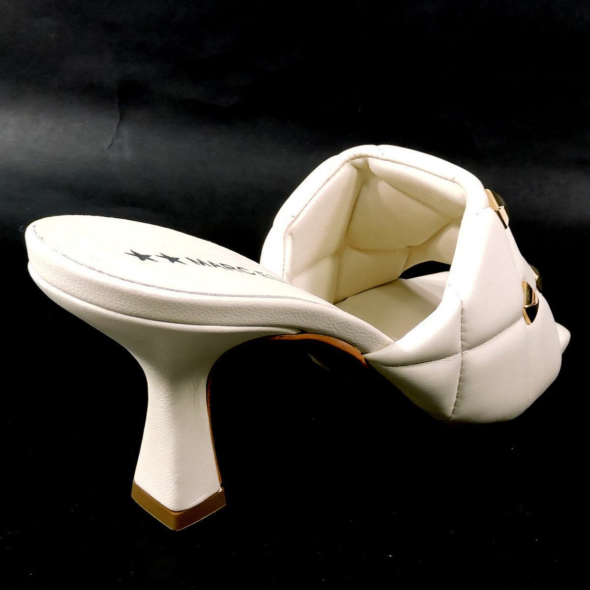 MARC ELLIS š®š¹ WOMEN'S OFF WHITE FASHION SUMMER MULES
