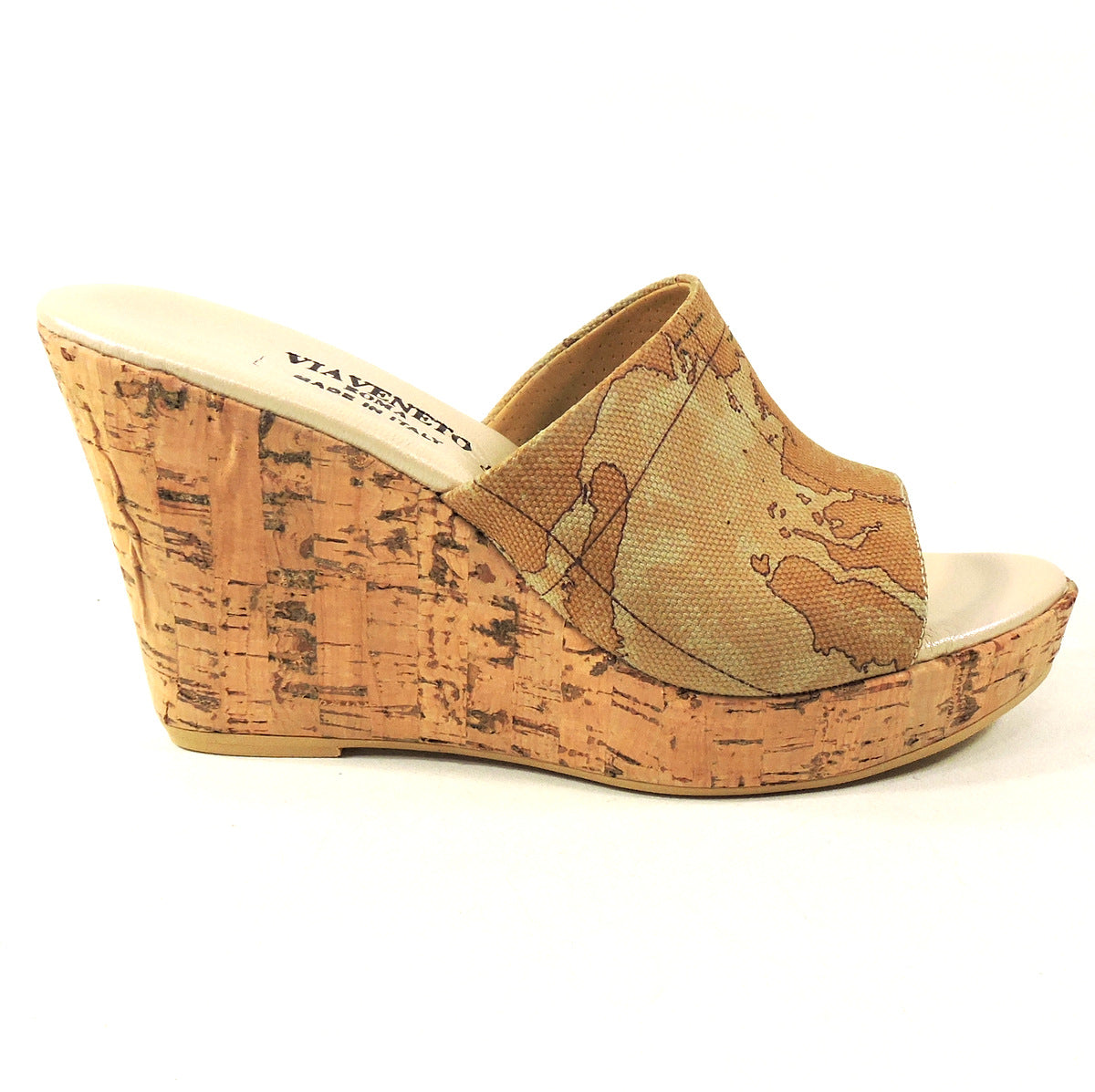 VIA VENETO ROMA 🇮🇹 WOMEN'S SOFT LEATHER COMFORT WEDGE MULES