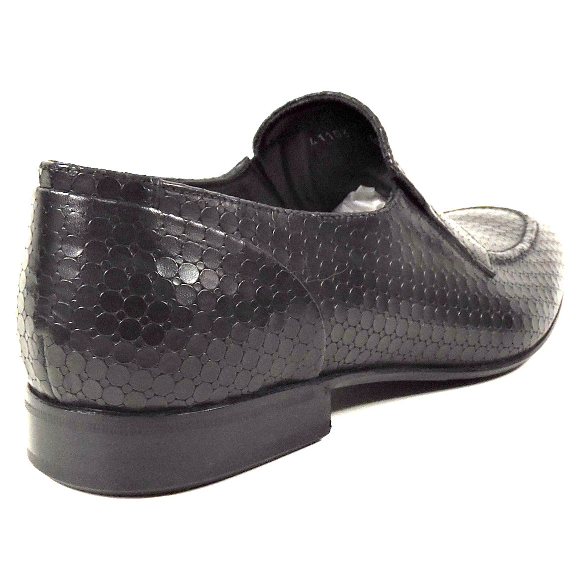 GOOD MAN 🇮🇹 MEN'S BLACK LASER LEATHER COMFORT LOAFERS