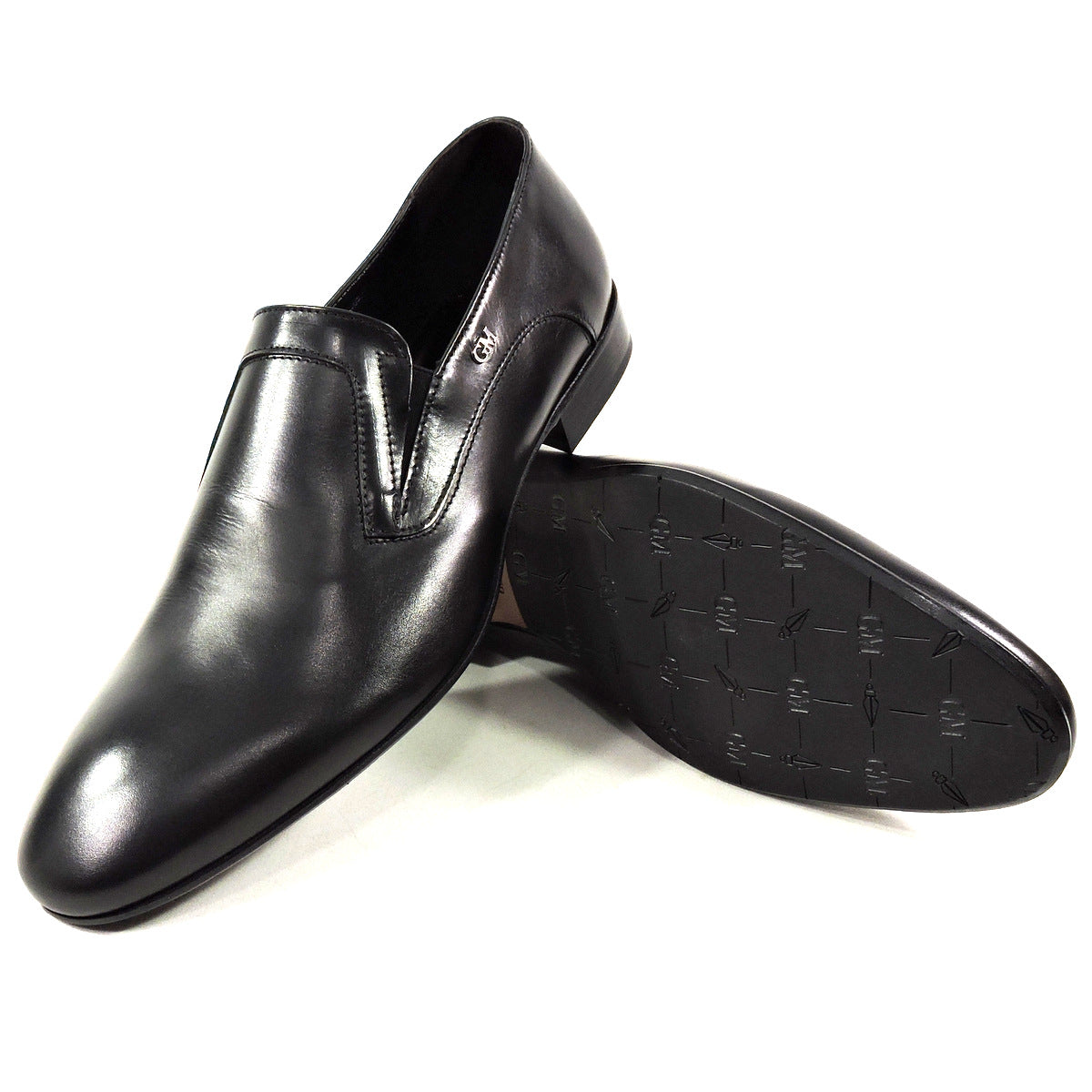 GOODMAN 🇮🇹 MEN'S BLACK SOFT LEATHER COMFORT LOAFERS