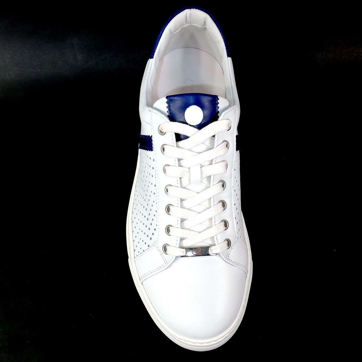 GOODMAN š®š¹ MEN'S SOFT WHITE LEATHER FLAT SUUMER COMFORT SNEAKERS
