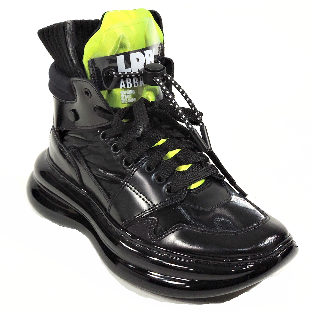 LORIBLU š®š¹ WOMENS BLACK LEATHER FASHION ANKLE SNEAKERS