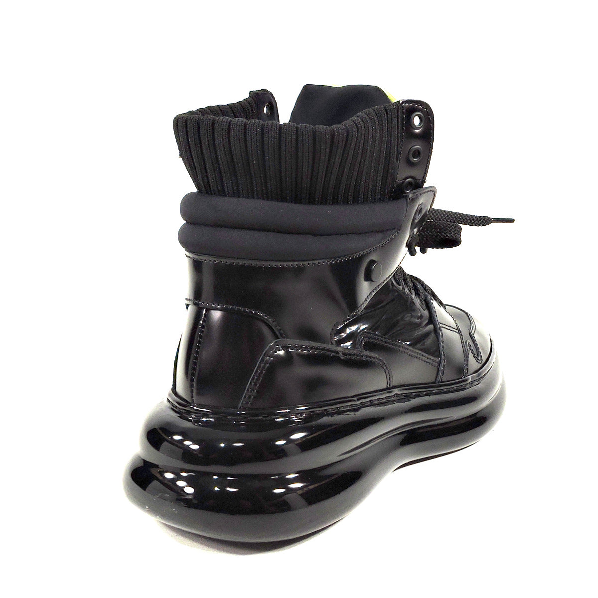 LORIBLU š®š¹ WOMENS BLACK LEATHER FASHION ANKLE SNEAKERS