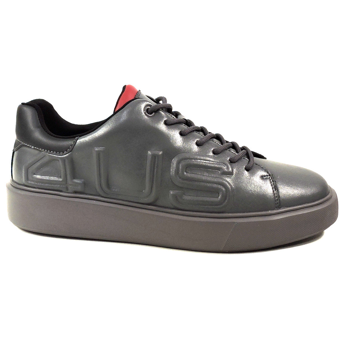 CESARE PACIOTTI 4US 🇮🇹 MENS GREY SOFT LEATHER COMFORT SNEAKERS