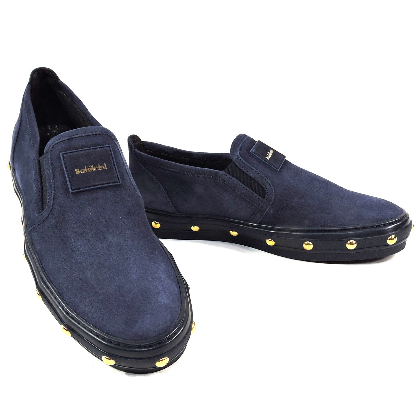 BALDININI 🇮🇹 WOMEN'S BLUE SUEDE COMFORT FLAT LOAFERS