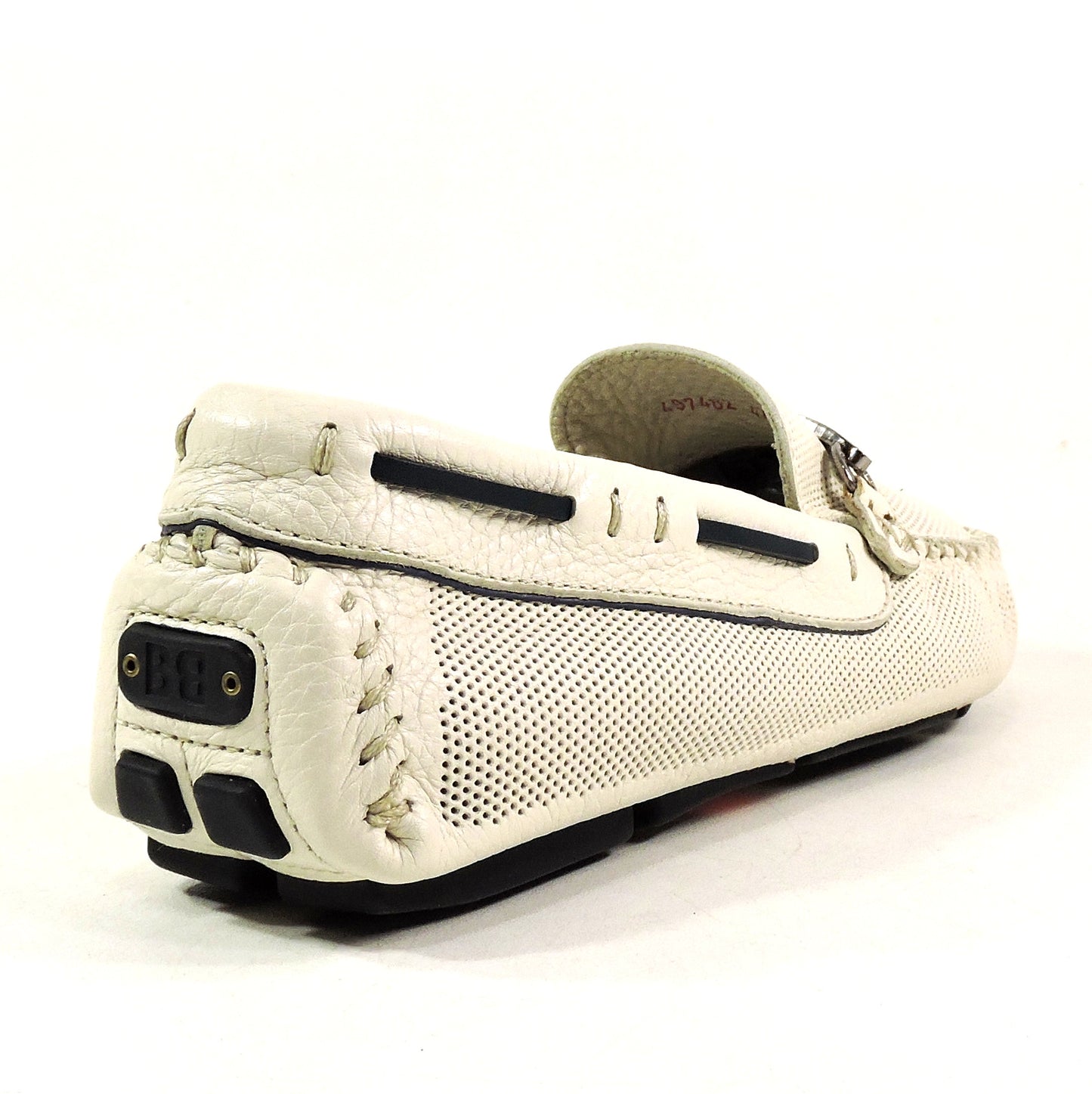 BALDININI 🇮🇹 MEN'S OFF-WHITE SOFT LEATHER COMFORT SUMMER LOAFERS