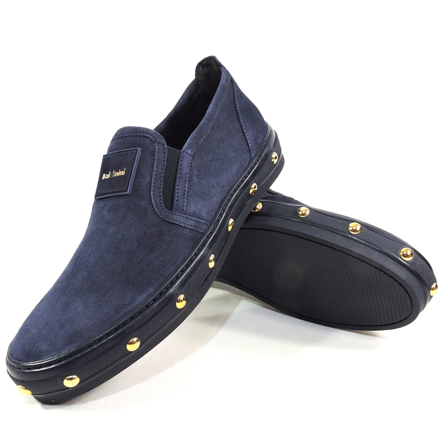 BALDININI 🇮🇹 WOMEN'S BLUE SUEDE COMFORT FLAT LOAFERS