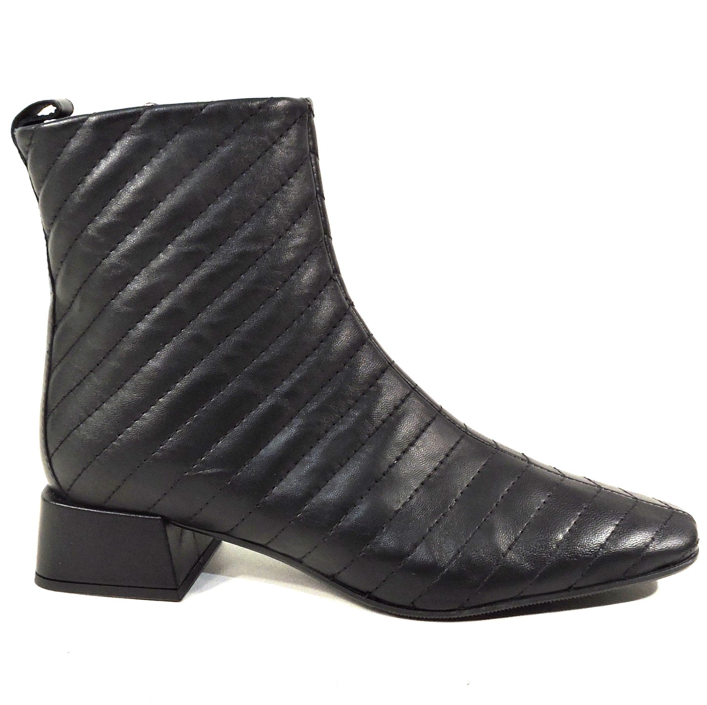 NAPOLEONI 🇮🇹 WOMEN'S BLACK SOFT LEATHER COMFORT ANKLE BOOTIE