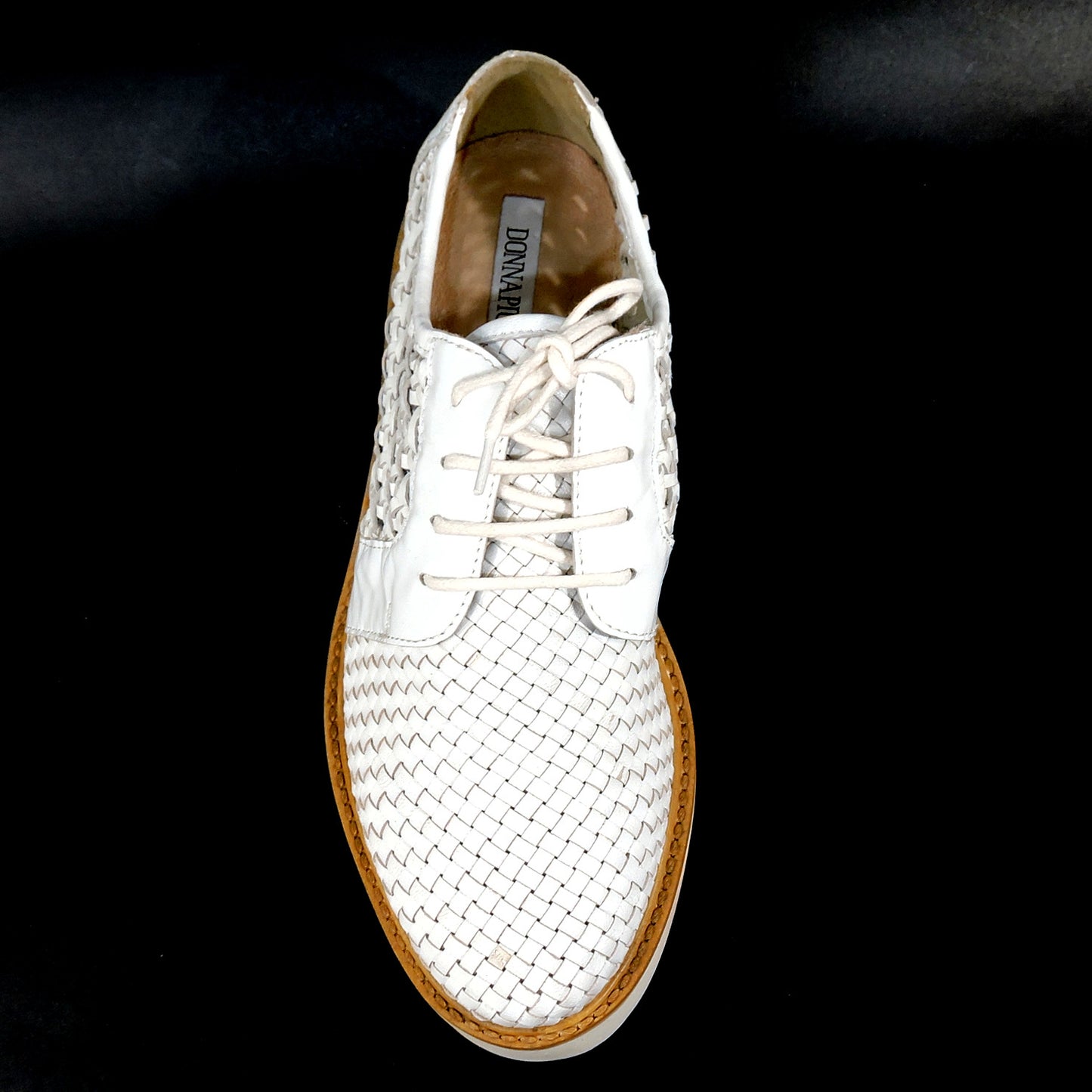 DONNA PIU 🇮🇹 WOMEN'S WHITE SOFT LEATHER SUMMER OXFORD SHOES