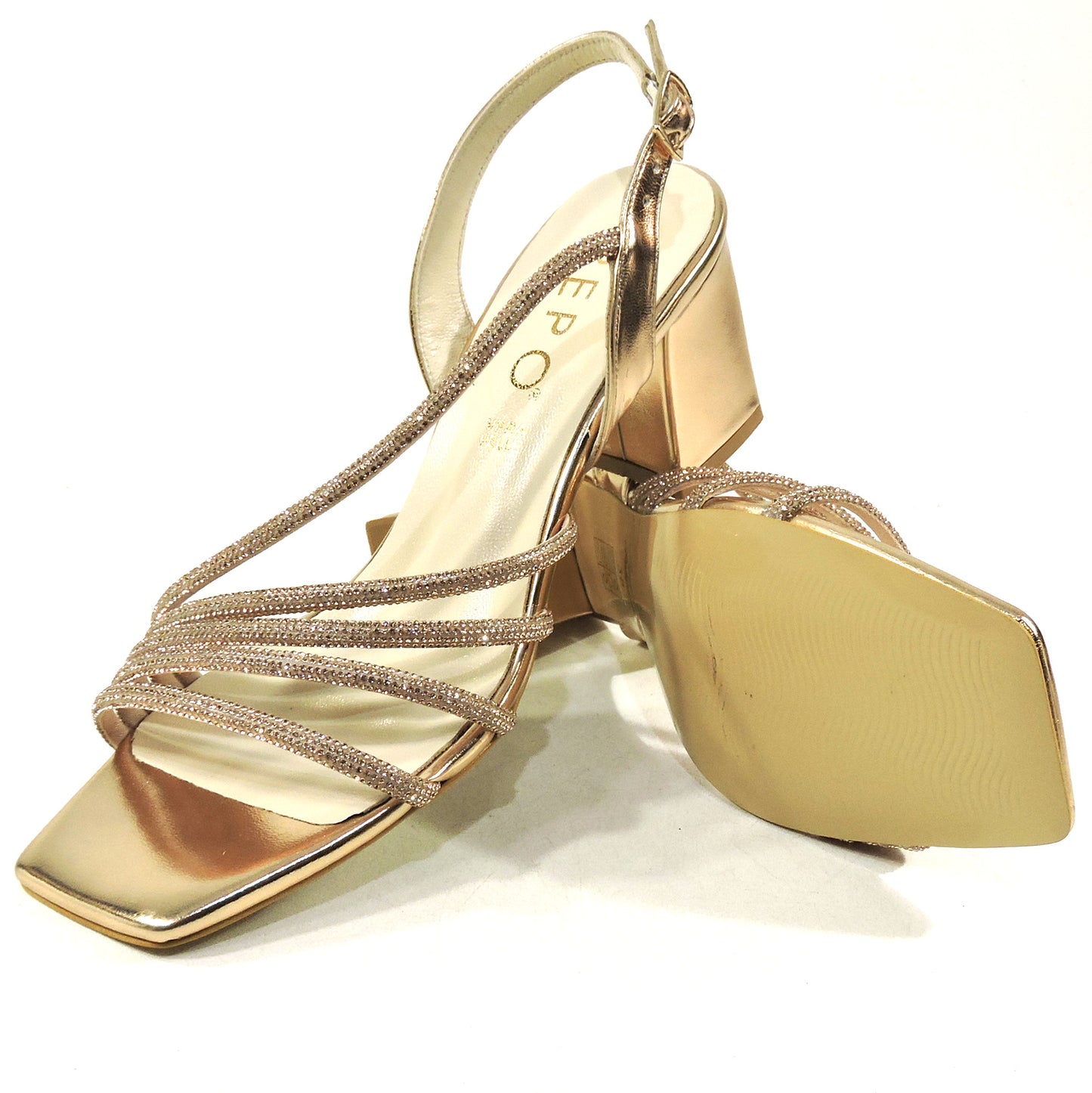 REPO BY PHIL GATIER 🇮🇹 WOMEN'S PLATINUM LEATHER COMFORT SUMMER SANDALS