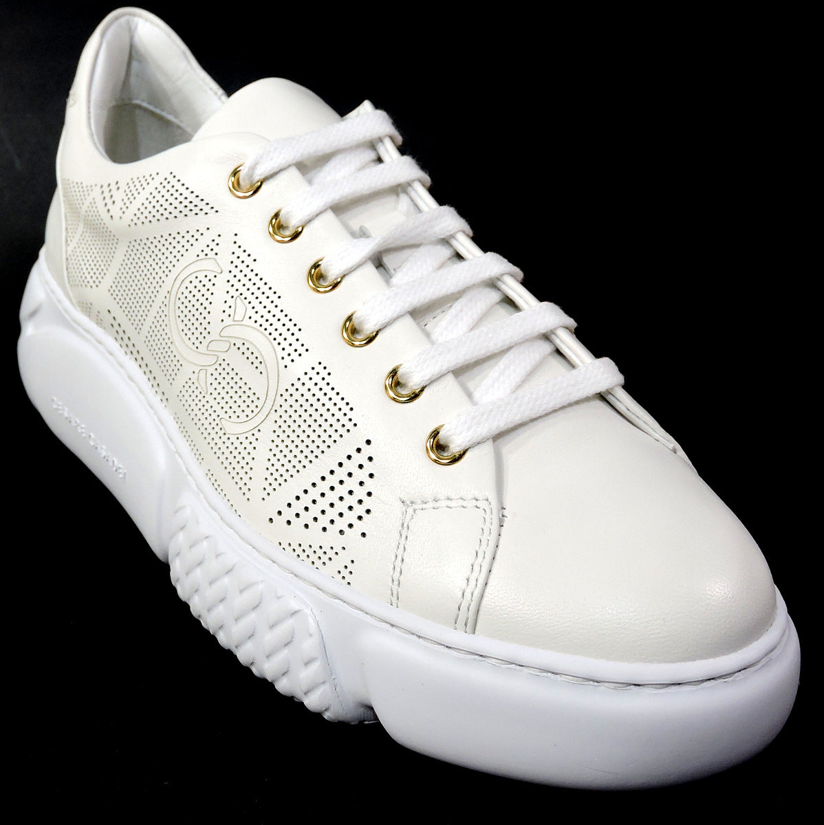 CASADEI 🇮🇹 WOMEN'S OFF WHITE LEATHER COMFORT FASHION SNEAKERS