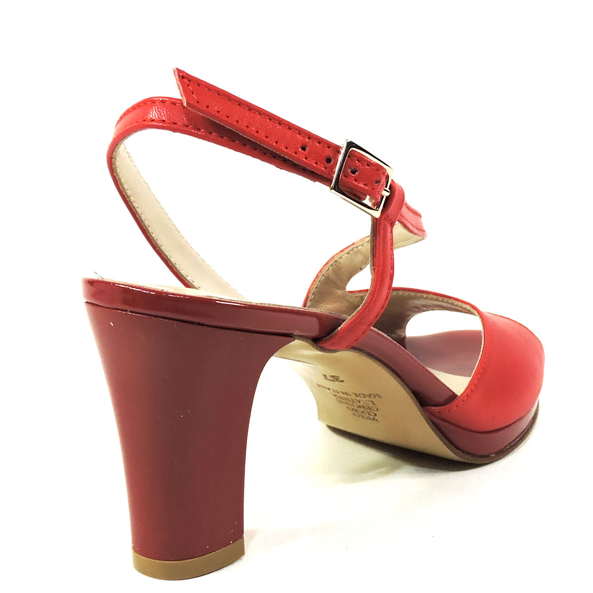 SOFFICE SOGNO 🇮🇹 WOMEN'S RED LEATHER SUMMER SANDALS