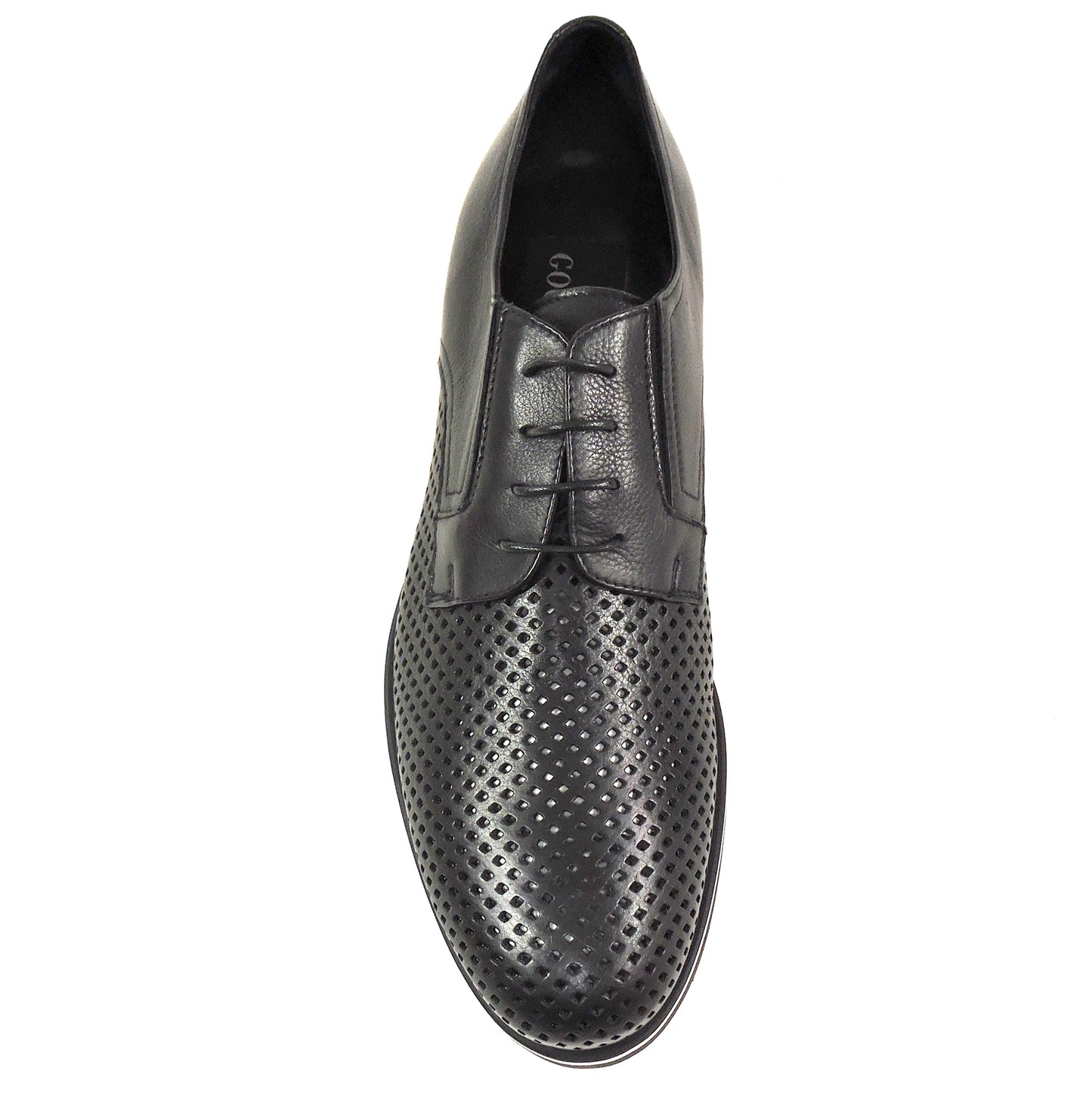 GOODMAN 🇮🇹 MEN'S BLACK SOFT LEATHER COMFORT SUMMER OXFORD