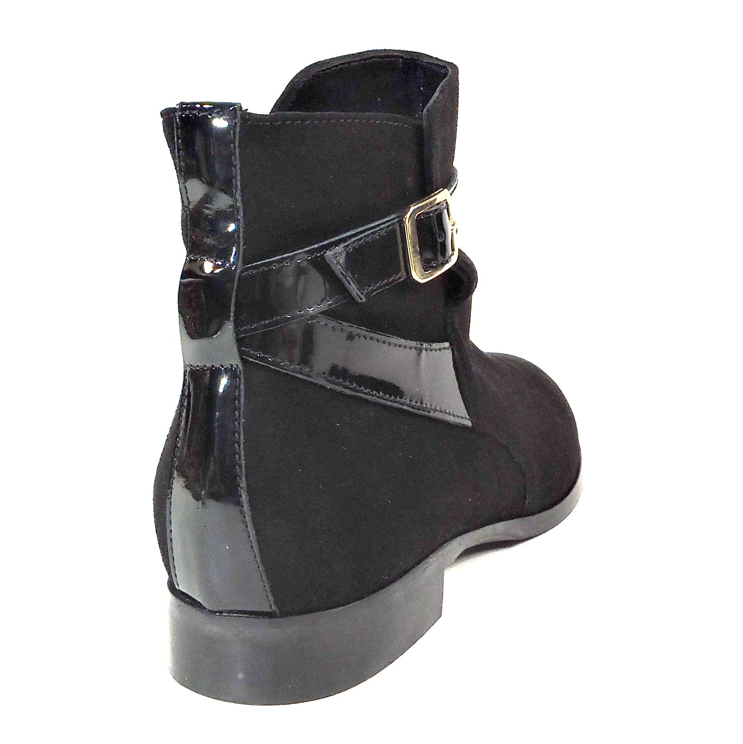 LUIGI TRAINI 🇮🇹 WOMEN'S BLACK SOFT SUEDE COMFORT WINTER BOOTIES