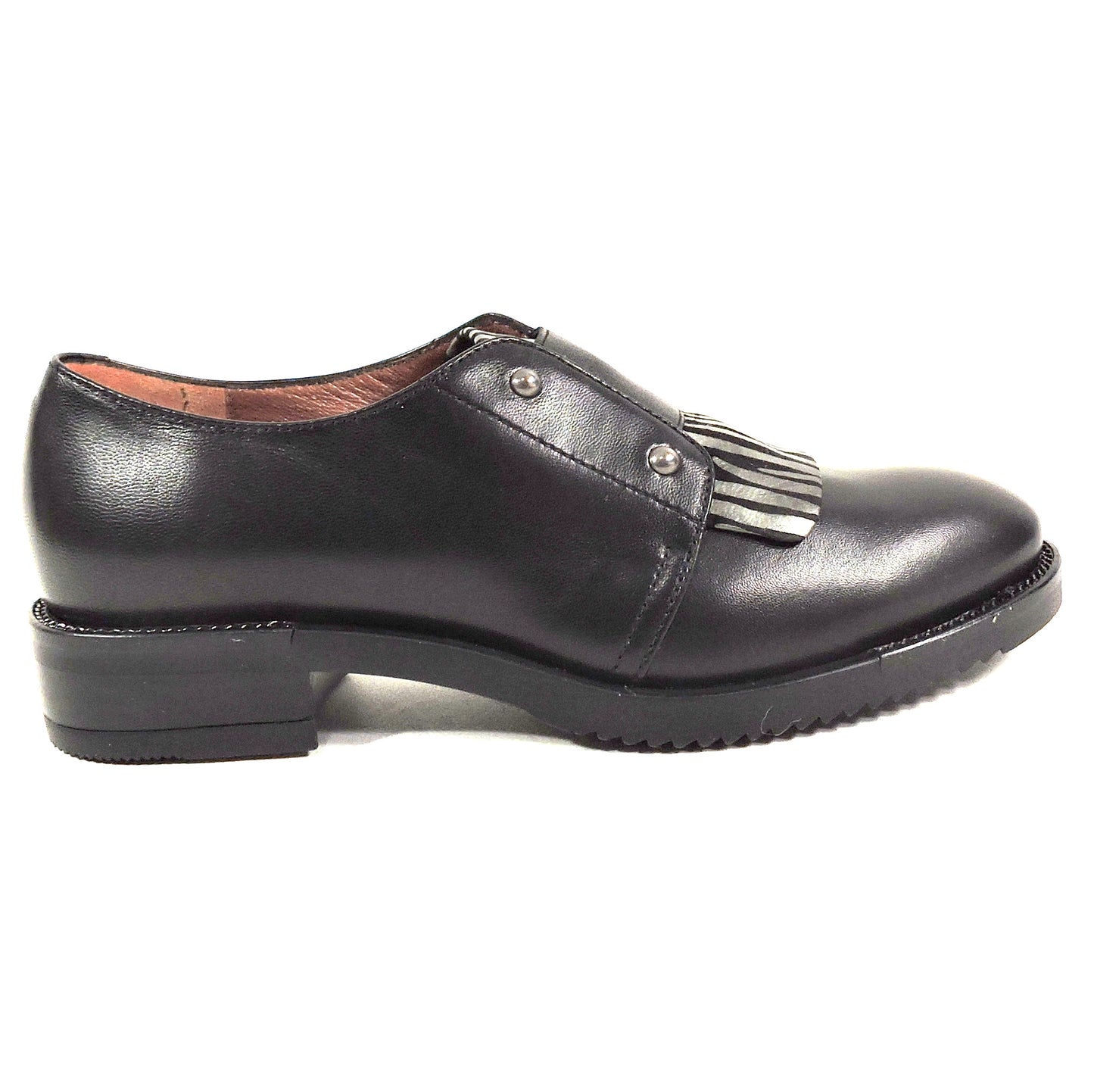 MOT-CLe 🇮🇹 WOMEN'S BLACK SOFT LEATHER COMFORT FASHION LOAFERS