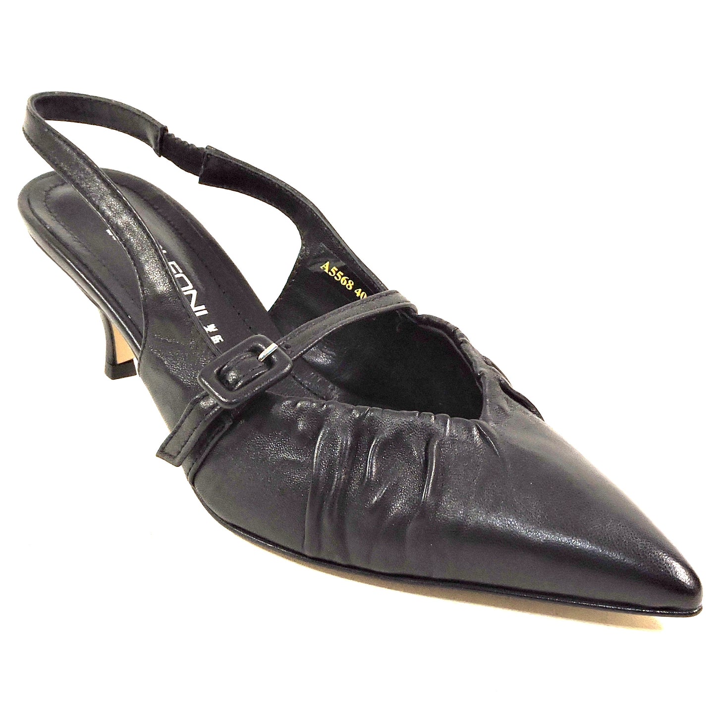 NAPOLEONI 🇮🇹 WOMEN'S BLACK SOFT LEATHER COMFORT SUMMER SANDALS