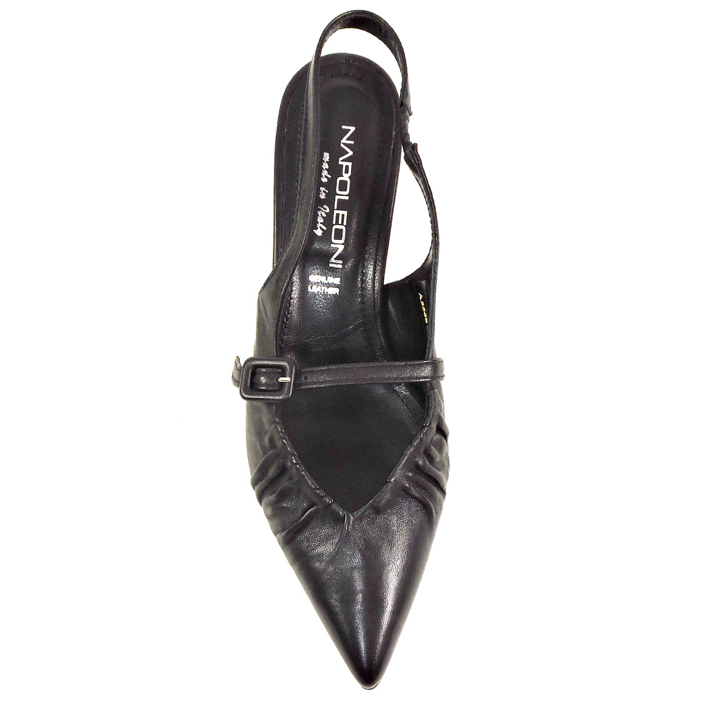 NAPOLEONI 🇮🇹 WOMEN'S BLACK SOFT LEATHER COMFORT SUMMER SANDALS