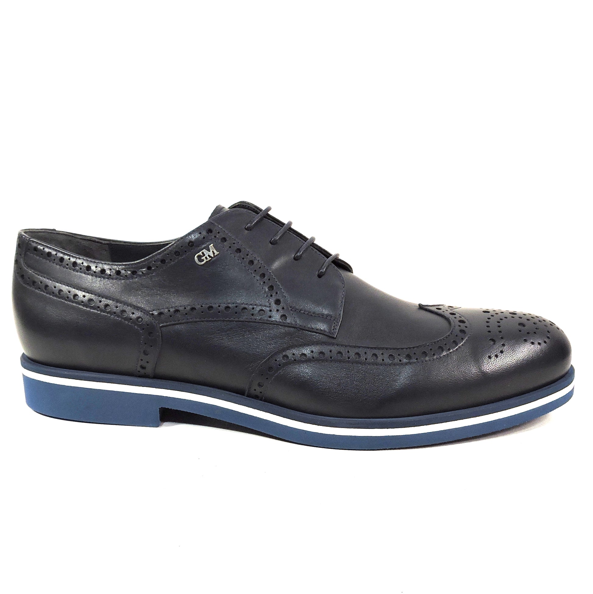 GOODMAN MEN'S NAVY BLUE SOFT LEATHER COMFORT OXFORD SHOES 42 EU Euro Shoes Emporium GOODMAN MEN'S NAVY BLUE SOFT LEATHER COMFORT OXFORD SHOES 42 EU Euro Shoes Emporium