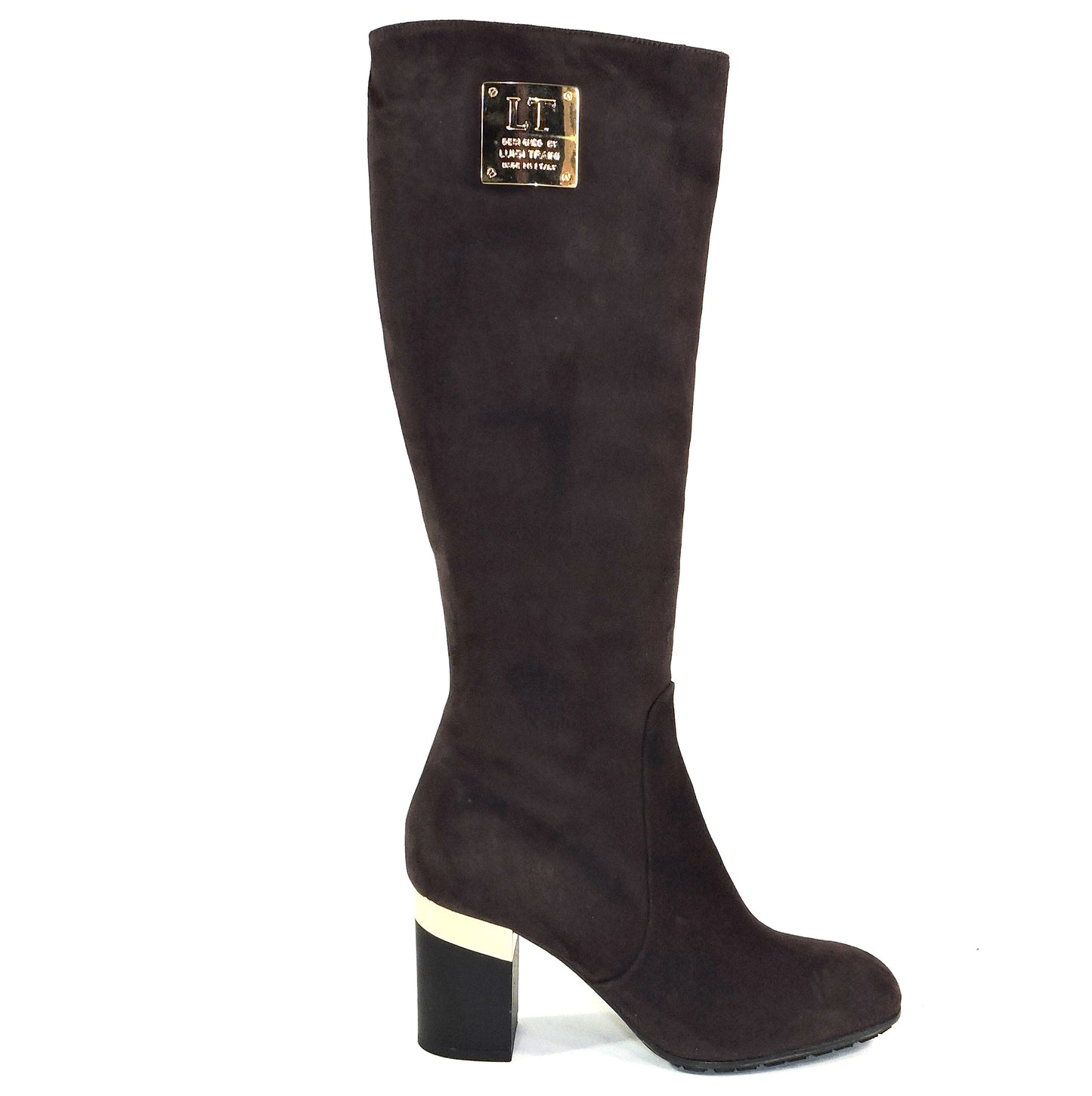 LUIGI TRAINI 🇮🇹 WOMEN'S SOFT BROWN SUEDE COMFORT WINTER HIGHT BOOTS