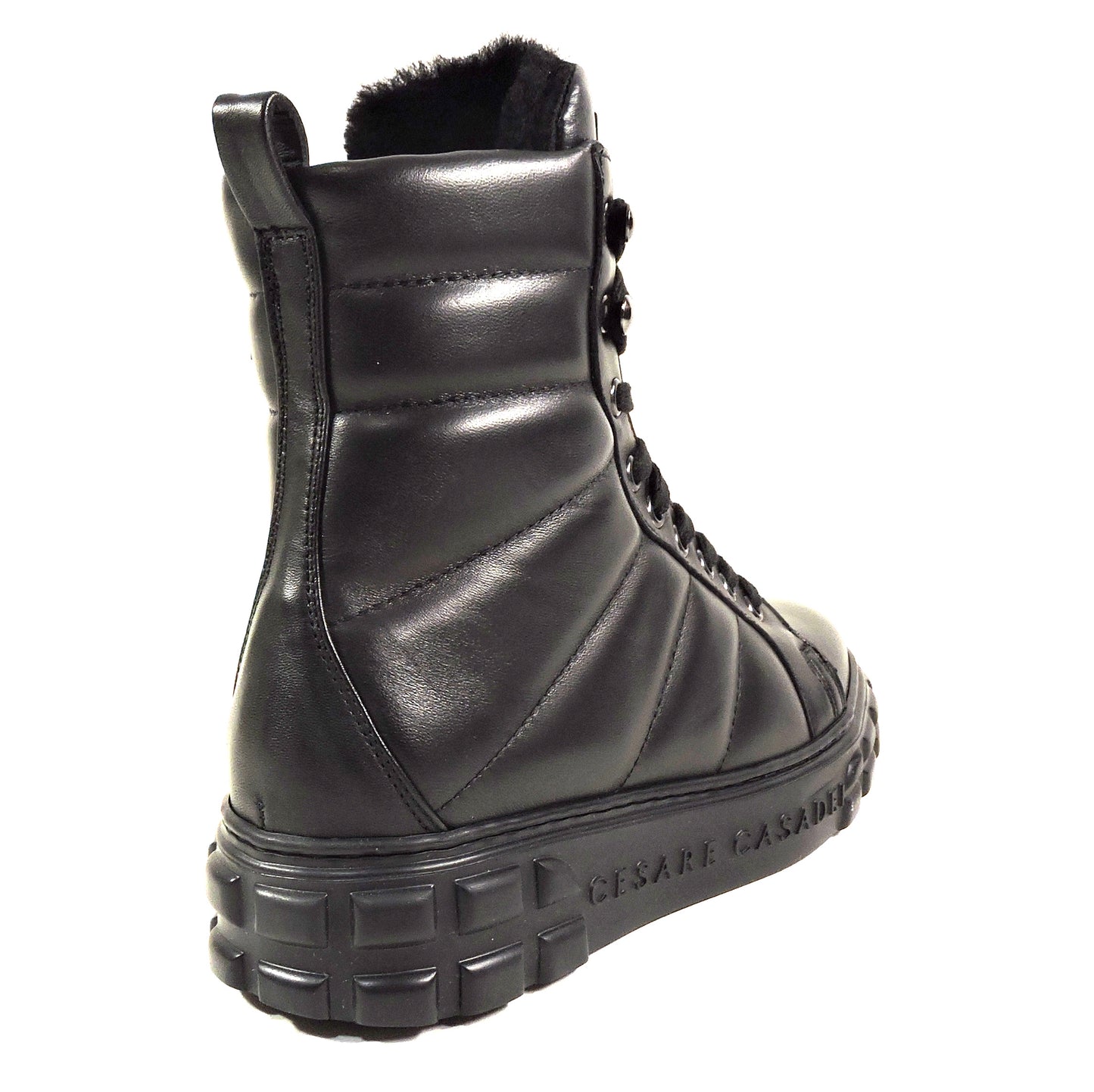 CASADEI 🇮🇹 WOMEN'S BLACK SOFT LEATHER COMFORT FASHION FLAT WINTER BOOTIE 37 EU