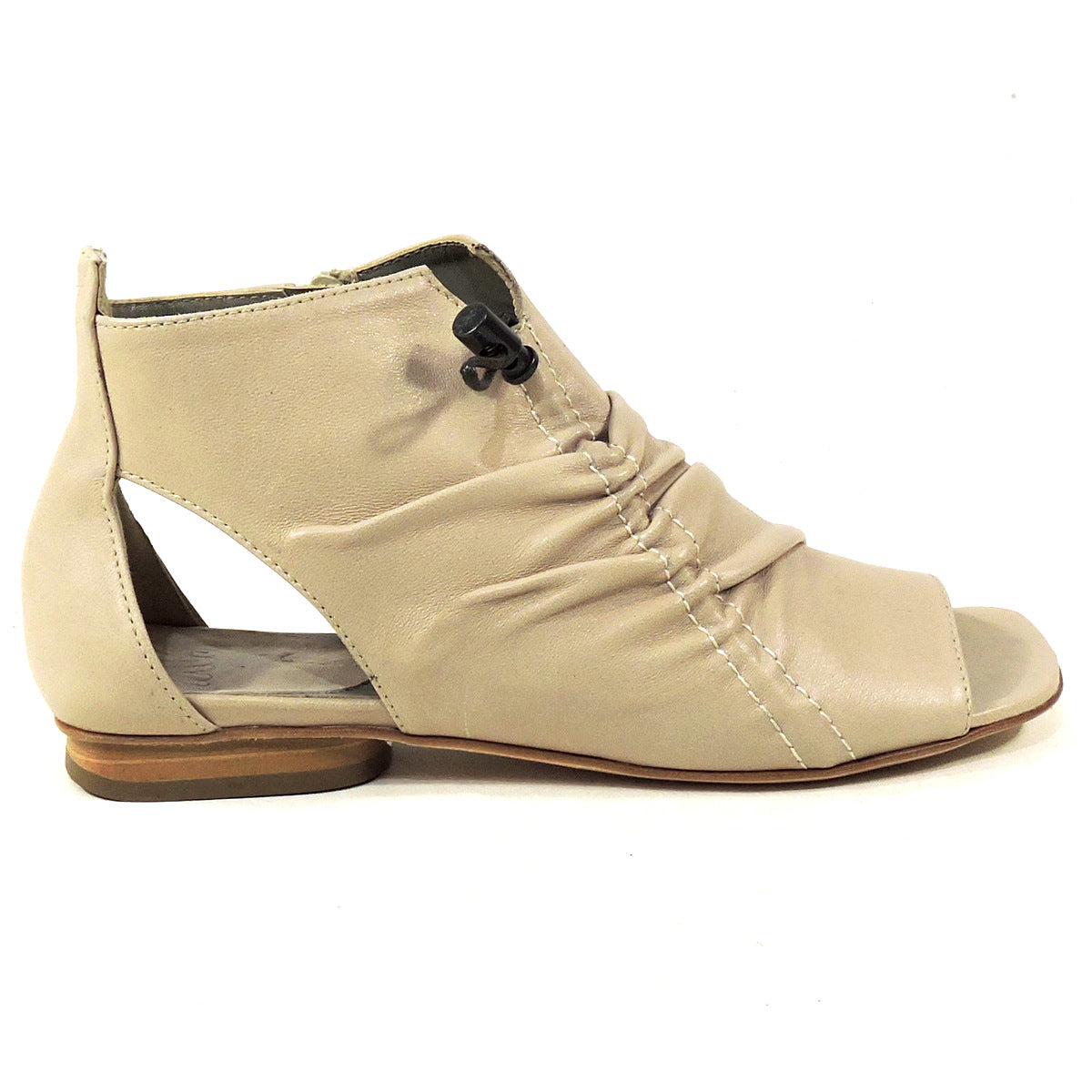 IXOS 🇮🇹 WOMEN'S BEIGE SOFT LEATHER SUMMER FASHION ANKLE BOOTIE BOUTIQUE