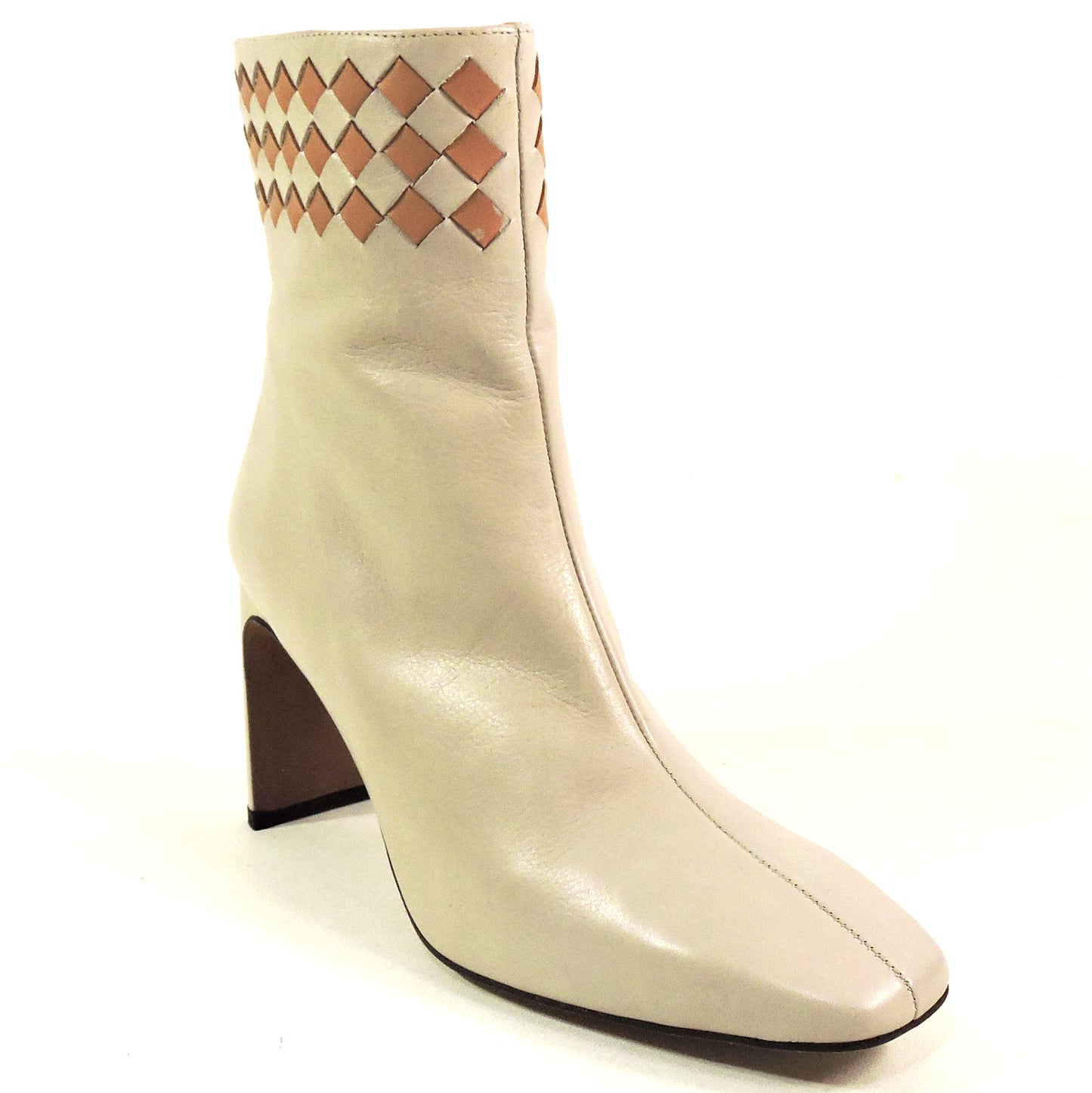 ANGEL ALARCONE ⚜WOMEN'S GREY SOFT LEATHER COMFORT ANKLE BOOTIE